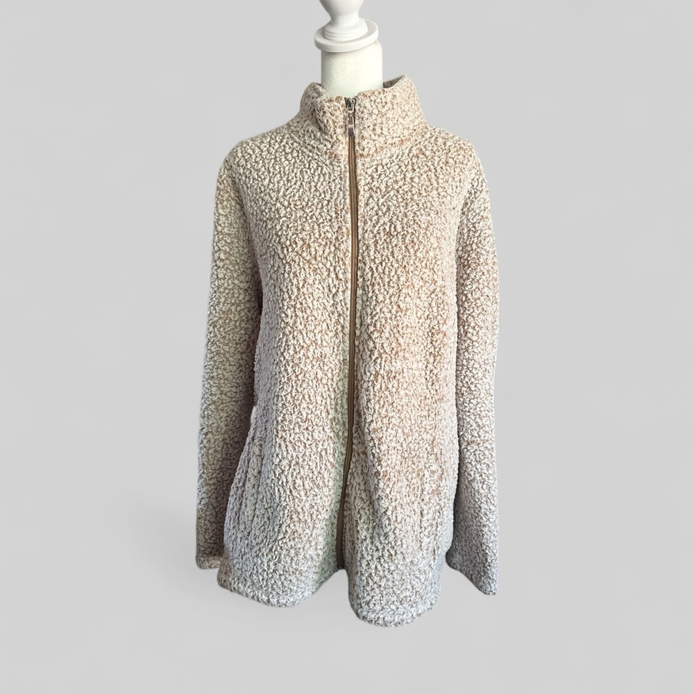 Jason Maxwell Cream Sherpa Cardigan